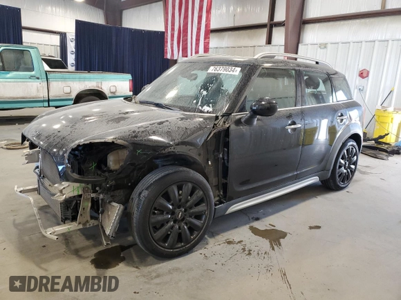 2019 MINI Countryman Cooper S with VIN WMZYT3C55K3E96226, listed as a Copart auction lot 76379034 with 51,324 mi miles and Salvage Title. Bid and sale history available at carsss.com. Image 1.