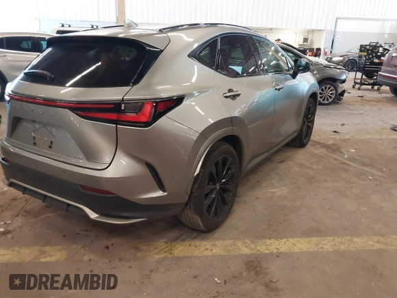 2024 Lexus NX with VIN 2T2KGCEZXRC037942, listed as a IAAI auction lot 41681489 with 8,625 mi miles. Bid and sale history available at carsss.com. Image 4.