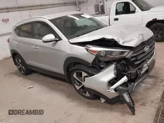 2016 Hyundai Tucson Eco with VIN KM8J3CA25GU138743, listed as a IAAI auction lot 41802063 with 70,989 mi miles. Bid and sale history available at carsss.com. Image 1.