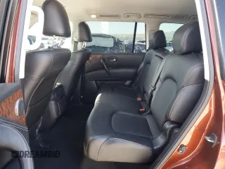 2018 Nissan Armada SL with VIN JN8AY2NC1J9557769, listed as a Copart auction lot 53961105 with 55,678 mi miles and Salvage Title. Bid and sale history available at carsss.com. Image 10.
