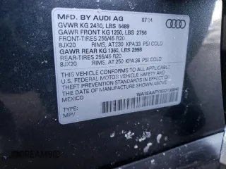 2024 Audi Q5 S line Premium Plus with VIN WA1EAAFYXR2138646, listed as a Copart auction lot 42294595 with 3,378 mi miles and Salvage Title. Bid and sale history available at carsss.com. Image 13.