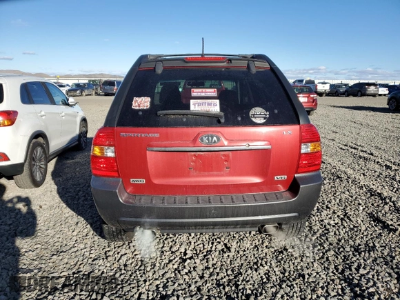 2008 Kia Sportage LX with VIN KNDJE723587507680, listed as a Copart auction lot 47642535 with 146,138 mi miles and Salvage Title. Bid and sale history available at DreamBid. Image 6.