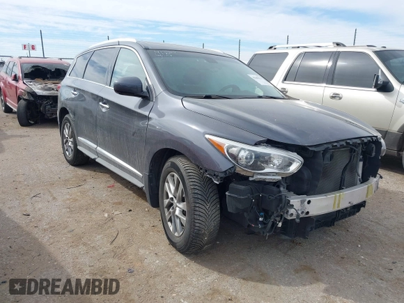 2014 Infiniti QX60 with VIN 5N1AL0MM2EC543778, listed as a IAAI auction lot 41587616 with Not Provided miles and . Bid and sale history available at carsss.com. Image 1.