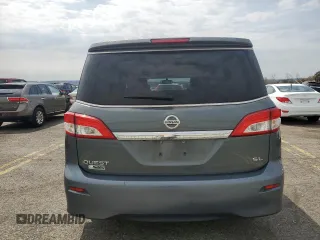 2012 Nissan Quest SL with VIN JN8AE2KP6C9047310, listed as a Copart auction lot 52867065 with 194,736 mi miles and Salvage Title. Bid and sale history available at carsss.com. Image 6.