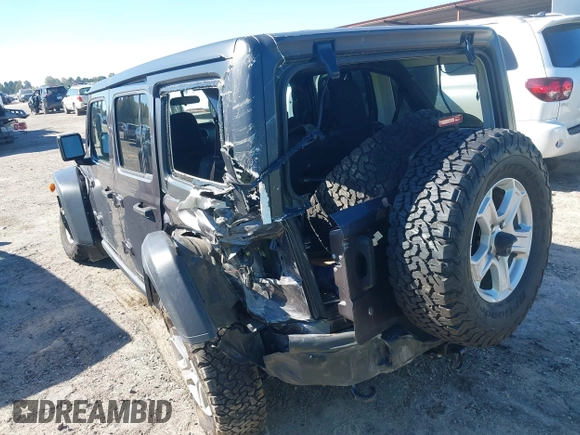 2020 Jeep Wrangler Unlimited Sport S with VIN 1C4HJXDG1LW237405, listed as a IAAI auction lot 40631451 with 60,256 mi miles and . Bid and sale history available at DreamBid. Image 3.
