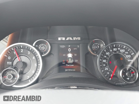 2024 Ram 2500 Big Horn with VIN 3C6UR5DJ7RG373916, listed as a IAAI auction lot 42661411 with 24,159 mi miles and . Bid and sale history available at DreamBid. Image 7.