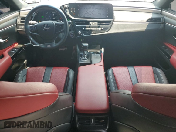 2022 Lexus ES 300h F Sport with VIN 58AGA1C16NU023275, listed as a Copart auction lot 59368385 with 56,719 mi miles and Salvage title. Bid and sale history available at DreamBid. Image 8.