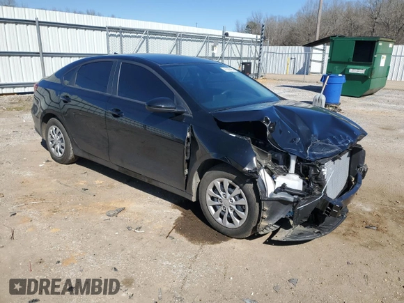 2024 Kia Forte LX with VIN 3KPF24AD4RE749515, listed as a Copart auction lot 47303425 with 20,461 mi miles and Salvage Title. Bid and sale history available at carsss.com. Image 4.
