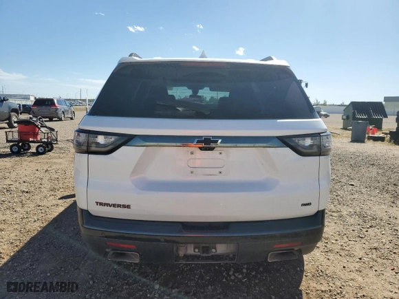 2021 Chevrolet Traverse Premier with VIN 1GNEVKKW6MJ174411, listed as a Copart auction lot 71666314 with 82,084 mi miles and Salvage Title. Bid and sale history available at carsss.com. Image 6.