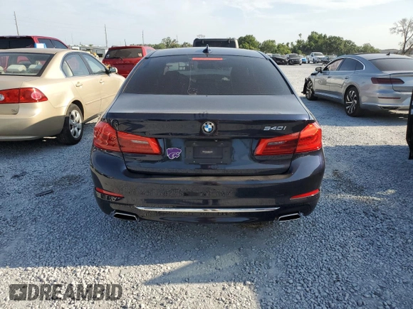 2018 BMW 5 Series 540i with VIN WBAJE5C52JWA96352, listed as a Copart auction lot 58902825 with Not provided miles and Salvage title. Bid and sale history available at DreamBid. Image 6.