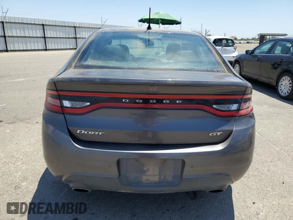 2014 Dodge Dart GT with VIN 1C3CDFEB4ED798778, listed as a Copart auction lot 62540325 with 146,911 mi miles and Salvage title. Bid and sale history available at DreamBid. Image 6.