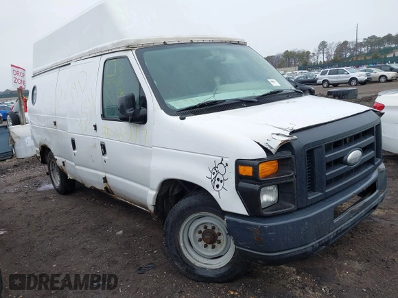 2012 Ford Econoline Cargo Commercial with VIN 1FTNE1EW9CDA01574, listed as a IAAI auction lot 41647869 with Not Provided miles and . Bid and sale history available at carsss.com. Image 1.