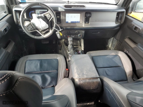 2021 Ford Bronco with VIN 1FMDE5DH7MLA63161, listed as a Copart auction lot 45179885 with 37,549 mi miles and Salvage Title. Bid and sale history available at carsss.com. Image 8.