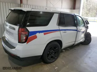 2022 Chevrolet Tahoe Commercial with VIN 1GNSCLED1NR217452, listed as a Copart auction lot 48138565 with 0 mi miles and Salvage Title. Bid and sale history available at carsss.com. Image 3.