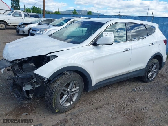 2018 Hyundai Santa Fe Sport 2.4L with VIN 5XYZTDLB0JG573009, listed as a IAAI auction lot 39584587 with 108,130 mi miles. Bid and sale history available at carsss.com. Image 2.