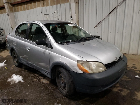2001 Toyota ECHO with VIN JTDBT123810170265, listed as a Copart auction lot 78328604 with 128,273 mi miles and Salvage Title. Bid and sale history available at carsss.com. Image 4.