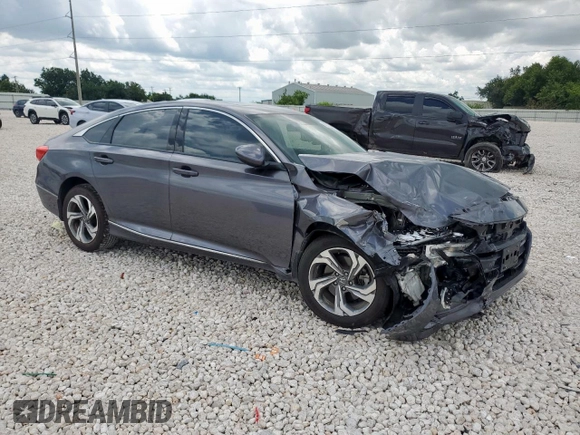 2019 Honda Accord EX-L with VIN 1HGCV2F59KA024048, listed as a Copart auction lot 62312285 with 63,510 mi miles and Salvage title. Bid and sale history available at DreamBid. Image 4.