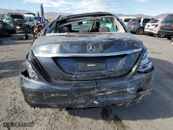 2015 Mercedes-Benz C-Class C 300 with VIN 55SWF4JBXFU084157, listed as a Copart auction lot 50843805 with 103,382 mi miles and Salvage Title. Bid and sale history available at carsss.com. Image 6.