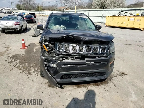 2019 Jeep Compass Latitude with VIN 3C4NJCBB6KT699854, listed as a Copart auction lot 48967185 with 17,666 mi miles and Salvage title. Bid and sale history available at DreamBid. Image 14.