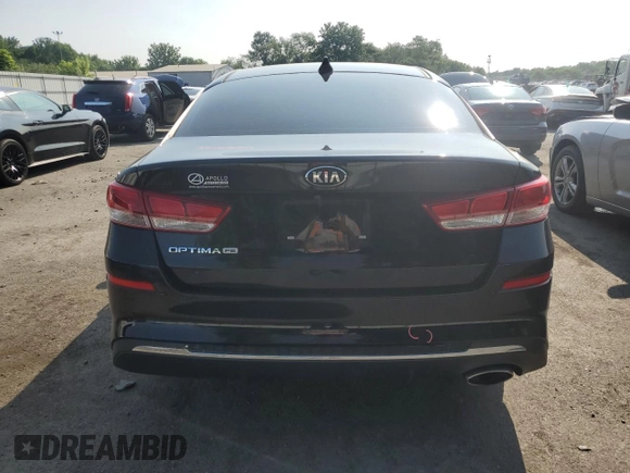 2019 Kia Optima LX with VIN 5XXGT4L35KG343407, listed as a Copart auction lot 59597635 with 71,470 mi miles and Salvage title. Bid and sale history available at DreamBid. Image 6.