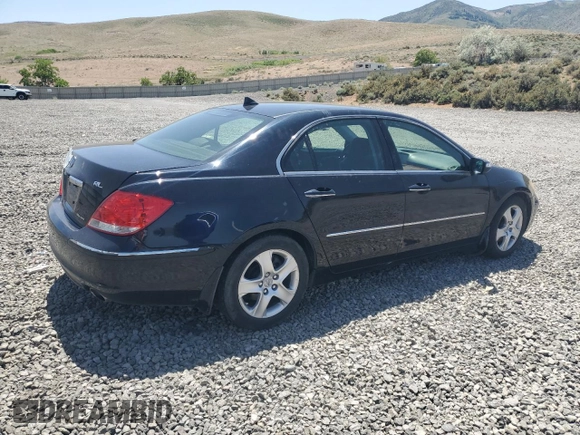 2005 Acura RL with VIN JH4KB16525C003353, listed as a Copart auction lot 61228265 with 150,548 mi miles and Salvage title. Bid and sale history available at DreamBid. Image 3.