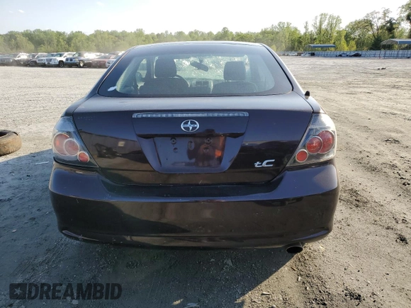 2008 Scion tC Spec with VIN JTKDE167780224285, listed as a Copart auction lot 52392335 with 200,244 mi miles and Salvage Title. Bid and sale history available at carsss.com. Image 6.