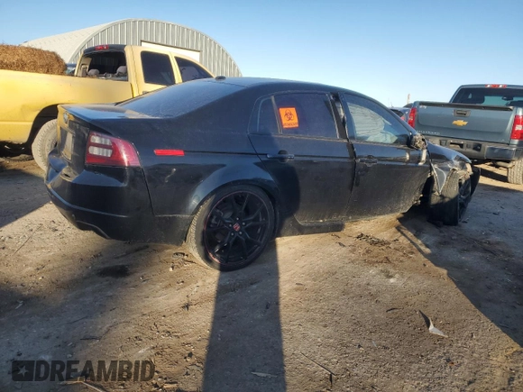 2008 Acura TL with VIN 19UUA66288A042126, listed as a Copart auction lot 84247284 with 0 mi miles and Salvage Title. Bid and sale history available at carsss.com. Image 3.