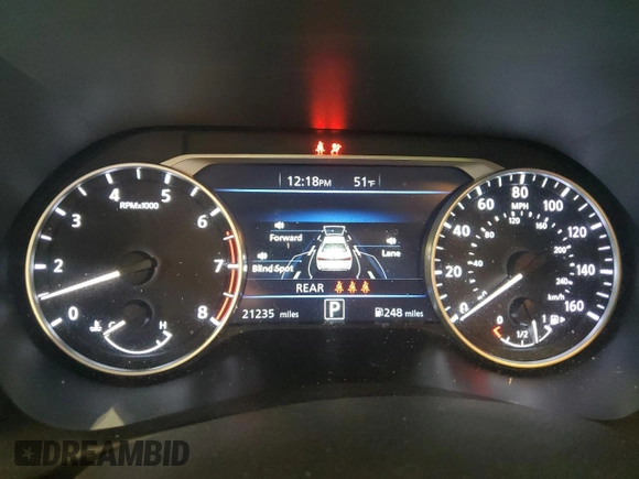 2022 Nissan Sentra SR with VIN 3N1AB8DV0NY311172, listed as a Copart auction lot 51752235 with 21,235 mi miles and Salvage Title. Bid and sale history available at carsss.com. Image 9.