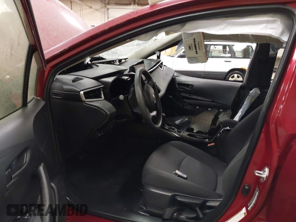 2022 Toyota Corolla Hybrid LE with VIN JTDEAMDE6NJ045669, listed as a IAAI auction lot 41740673 with 37,188 mi miles. Bid and sale history available at carsss.com. Image 5.