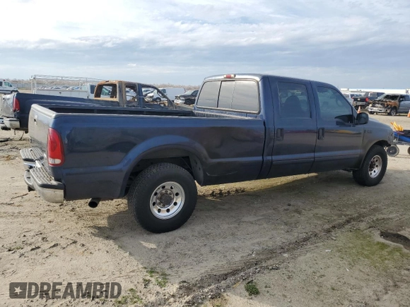 2001 Ford Super Duty F-250 XL with VIN 1FTNW20L91EC30747, listed as a Copart auction lot 46121745 with 128,629 mi miles and Salvage Title. Bid and sale history available at carsss.com. Image 3.