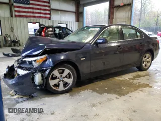 2006 BMW 5 Series 530xi with VIN WBANF73596CU21336, listed as a Copart auction lot 52828545 with 166,092 mi miles and Salvage Title. Bid and sale history available at carsss.com. Image 1.