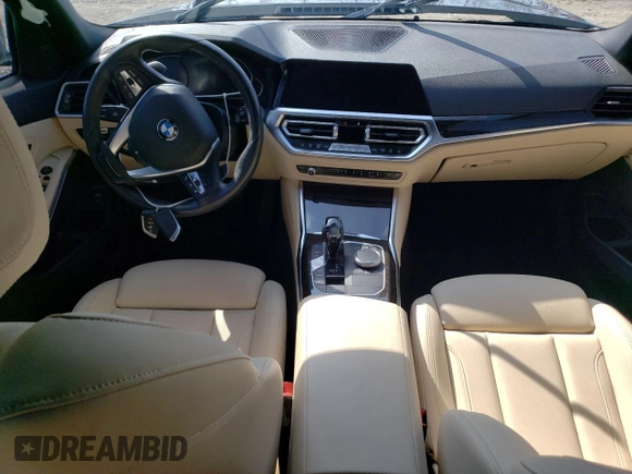 2021 BMW 3 Series 330i xDrive with VIN WBA5R7C04MFK51040, listed as a Copart auction lot 49620045 with 51,069 mi miles and Salvage Title. Bid and sale history available at carsss.com. Image 8.