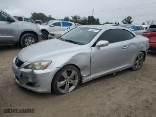 2010 Lexus IS 250C with VIN JTHFF2C26A2512433, listed as a Copart auction lot 74981574 with 0 mi miles and Salvage Title. Bid and sale history available at carsss.com. Image 1.