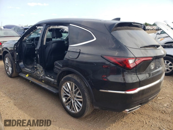 2022 Acura MDX w/Advance Package with VIN 5J8YE1H87NL035338, listed as a Copart auction lot 66809874 with 32,217 mi miles and Salvage Title. Bid and sale history available at carsss.com. Image 2.