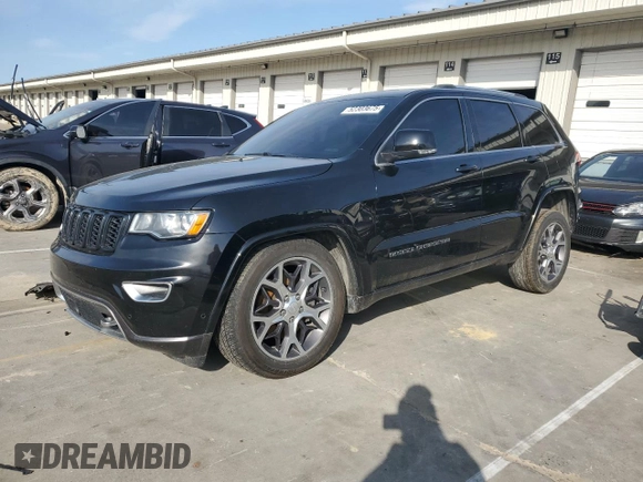 2018 Jeep Grand Cherokee Limited with VIN 1C4RJFBT7JC237907, listed as a Copart auction lot 52303675 with 72,900 mi miles and Salvage title. Bid and sale history available at DreamBid. Image 1.