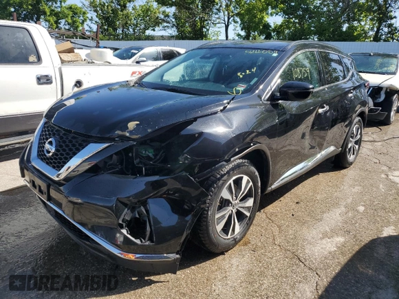 2020 Nissan Murano SV z VIN 5N1AZ2BJXLN122461, wystawiony jako Copart lot #56222054 z przebiegiem 108 759 mil mil oraz Szkoda całkowita • Salvage title. Historia ofert i sprzedaży dostępna na DreamBid. Obrazek 1.