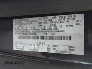 2015 Ford Transit with VIN 1FTYR2XM4FKB28350, listed as a IAAI auction lot 41989089 with 100,823 mi miles. Bid and sale history available at carsss.com. Image 9.