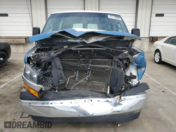 2018 Chevrolet Express Cargo Van with VIN 1GCWGAFG7J1912491, listed as a Copart auction lot 47119905 with 142,521 mi miles and Salvage Title. Bid and sale history available at carsss.com. Image 5.