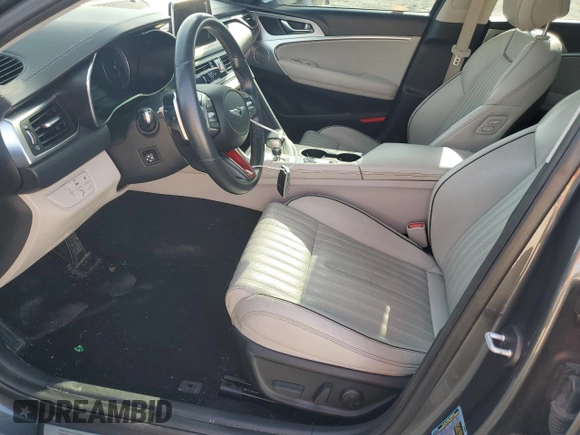 2019 Genesis G70 2.0T Advanced with VIN KMTG34LA5KU030769, listed as a Copart auction lot 48189325 with 100,443 mi miles and Salvage Title. Bid and sale history available at carsss.com. Image 7.