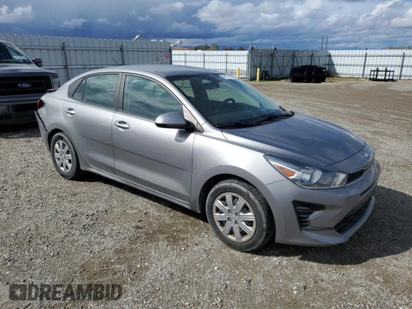 2021 Kia Rio LX with VIN 3KPA24AD0ME428803, listed as a Copart auction lot 49129705 with 37,727 mi miles and Salvage Title. Bid and sale history available at carsss.com. Image 4.