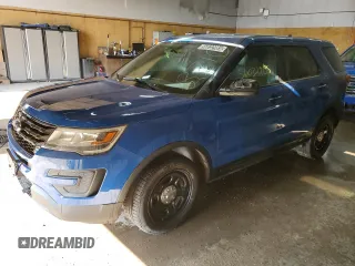 2018 Ford Police Interceptor Utility z VIN 1FM5K8AT0JGB93360, wystawiony jako Copart lot #56032985 z przebiegiem 106 347 mil mil oraz Tytuł czysty. Historia ofert i sprzedaży dostępna na DreamBid. Obrazek 1.