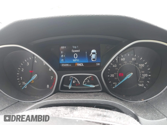 2017 Ford Focus SE with VIN 1FADP3F23HL293741, listed as a IAAI auction lot 42458992 with 85,686 mi miles and . Bid and sale history available at DreamBid. Image 7.