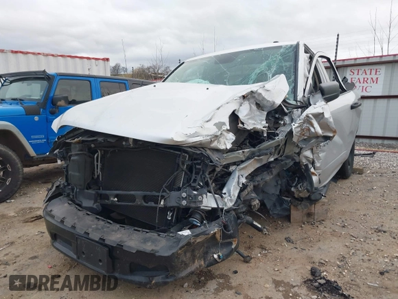 2017 Ram 1500 Express with VIN 3C6JR6AT7HG592100, listed as a IAAI auction lot 41501171 with 104,834 mi miles and . Bid and sale history available at DreamBid. Image 2.