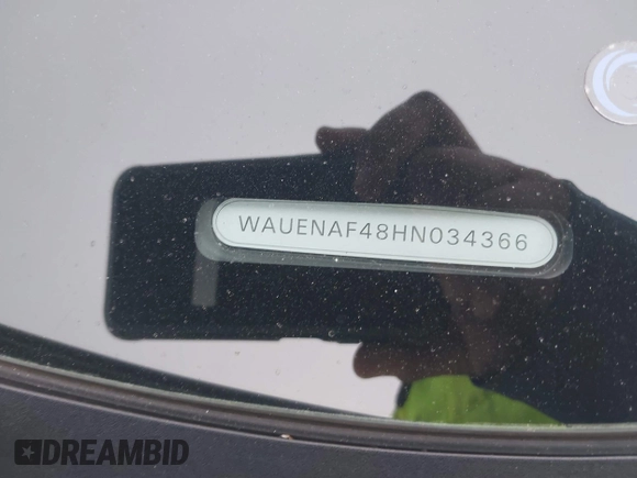 2017 Audi A4 Premium Plus with VIN WAUENAF48HN034366, listed as a IAAI auction lot 42173487 with 90,707 mi miles and . Bid and sale history available at DreamBid. Image 9.
