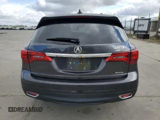 2015 Acura MDX Tech Pkg with VIN 5FRYD4H4XFB023378, listed as a Copart auction lot 54727855 with 70,590 mi miles and Salvage Title. Bid and sale history available at carsss.com. Image 6.