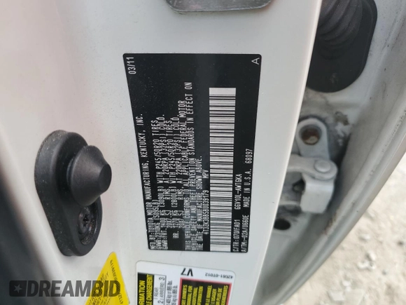 2011 Toyota Venza with VIN 4T3ZK3BB5BU039179, listed as a Copart auction lot 54821845 with 174,911 mi miles and Salvage title. Bid and sale history available at DreamBid. Image 14.