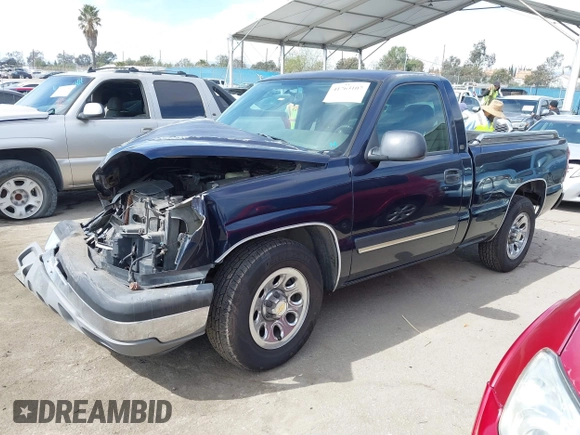 2005 Chevrolet Silverado 1500 Work Truck with VIN 1GCEC14X15Z246813, listed as a IAAI auction lot 41763107 with 282,823 mi miles. Bid and sale history available at carsss.com. Image 18.