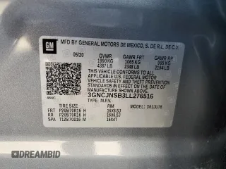 2020 Chevrolet Trax LS z VIN 3GNCJNSB3LL276516, wystawiony jako Copart lot #52796185 z przebiegiem 70 701 mil mil oraz Szkoda całkowita • Salvage title. Historia ofert i sprzedaży dostępna na DreamBid. Obrazek 13.