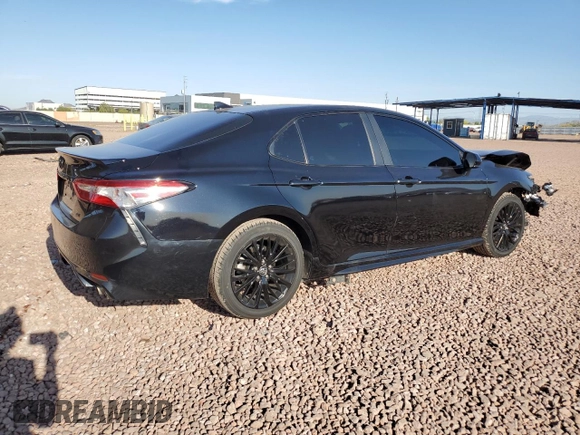 2020 Toyota Camry SE with VIN 4T1G11AK3LU308886, listed as a Copart auction lot 52181765 with 89,999 mi miles and Salvage Title. Bid and sale history available at carsss.com. Image 3.