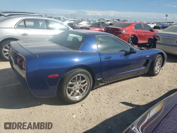 2004 Chevrolet Corvette Z06 with VIN 1G1YY12S545126887, listed as a Copart auction lot 76191164 with 0 mi miles and Salvage Title. Bid and sale history available at carsss.com. Image 3.